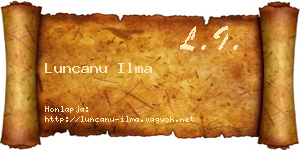 Luncanu Ilma névjegykártya